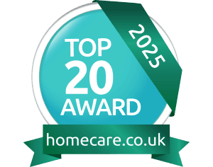 Top 20 homecare.co.uk award 2025